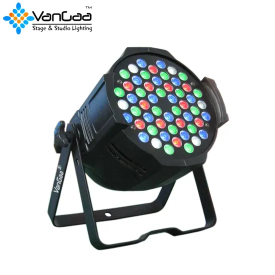 Max DMX Stan: Full Color, Wireless Outdoor Stage Lighting - 54x 3W COB Waterproof LED Par Can Light with Silent Operation - Battery Powered