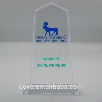 2014 China hot sale acylic cheap glass trophy award