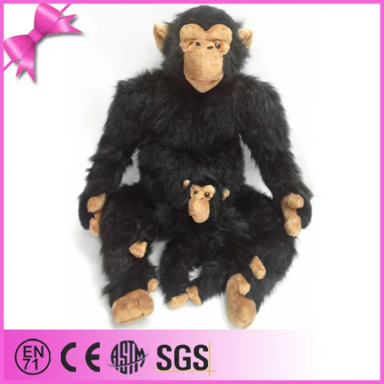 gorilla plush toys funny black gorilla plush toys custom for holiday gift or promotion gift