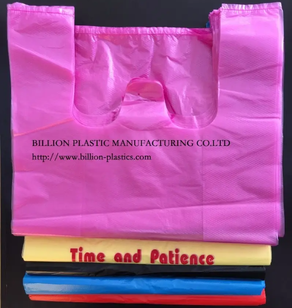 プラスチック製のショッピングバッグ plastic shopping bags
