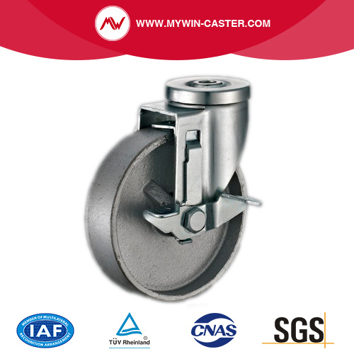 Otwór na śrubę Hamulec boczny Iron Wheel Industrial Caster