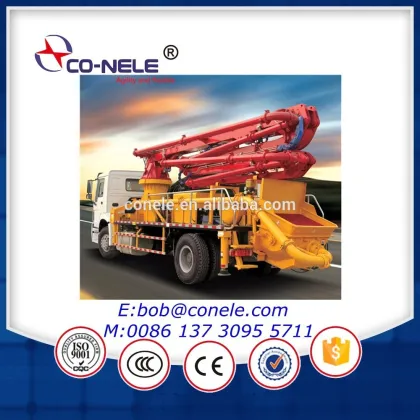 Concrete pump truck boom