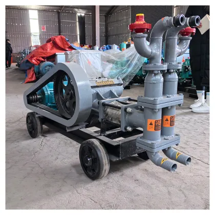 Mini Double Cylinder Hydraulic Cement Pump and Mixer for Concrete and Self-Leveling Applications
