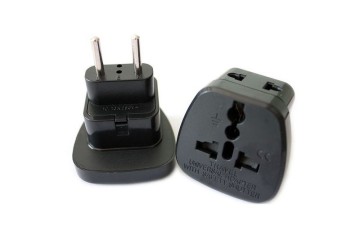 CE ROHS Approved Topgrade EU Europe Type C to universal AU US UK EU plug travel adapter with safety shutter