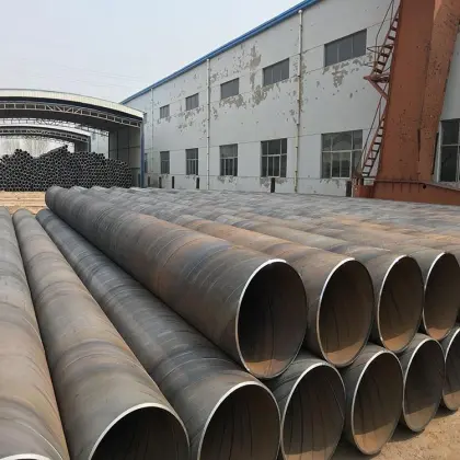 Q235B Large diameter spiral welded black price