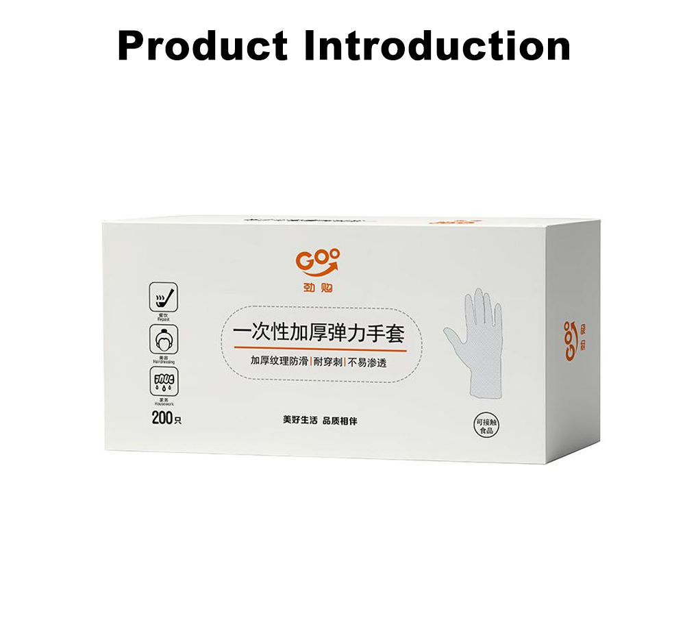 Clear PE Disposable Gloves for Food Handling x