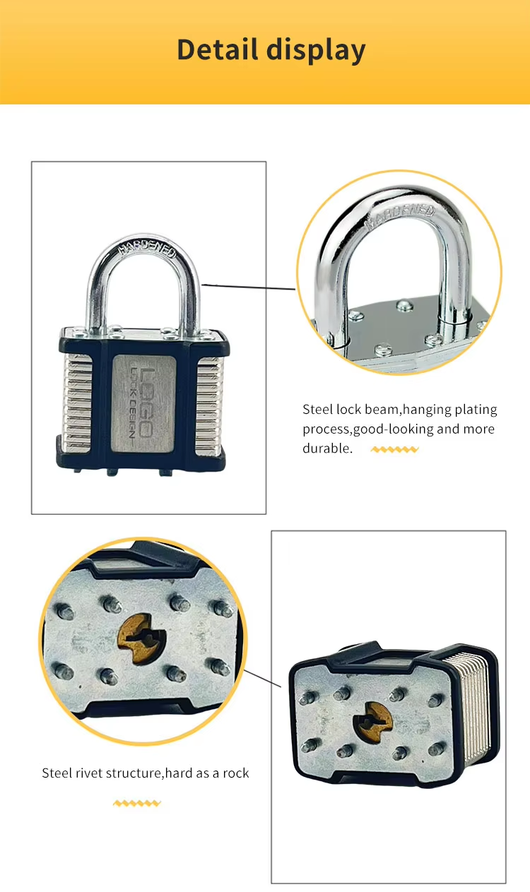 8 6 steel Laminated lock