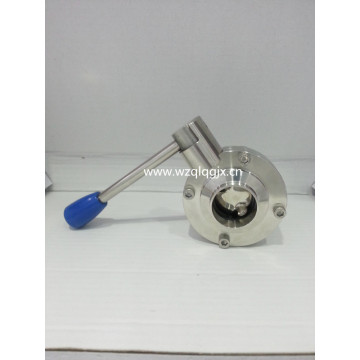 Sanitary Heavy Type Welded Butterfly Valve