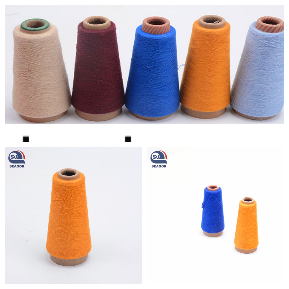 Colorful Polyester Slub Rayon Yarn