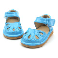 Venta al por mayor de zapatos para niños Fancy Blue Kids Squeaky Shoes