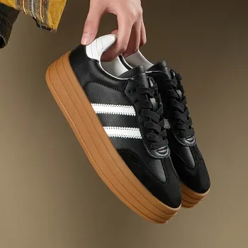 2024 Spring/Summer Casual Sport Shoes with Thick Sole and Retro Forest Design