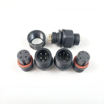 M18 Waterproof 4P Wire End Socket+Plastik Mur