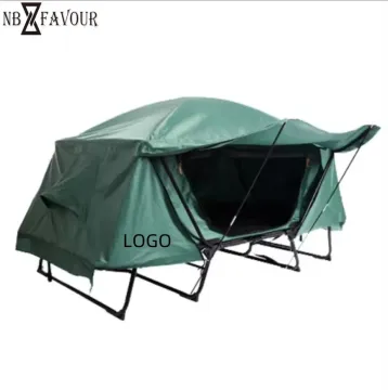 Wholesale 1 Person Use Camping Outdoor Double Layers Tent Cot Waterproof Camping Tent with Bed