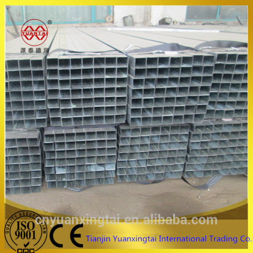 Silvery ERW pre galvanized square tube manufacturer