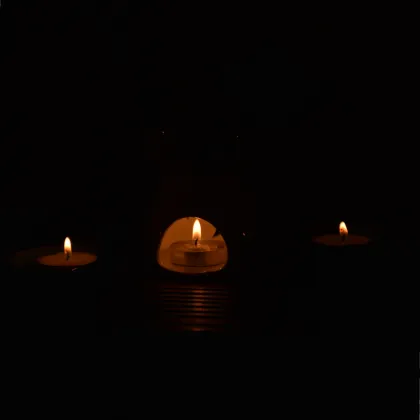 Cheap craft art white tea candle light
