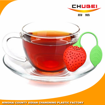 Recommended Food Grade Silicone Strawberry Shaped Tea Infuser