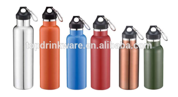 500ml, 750ml &1000ml popular stainless steel insulated vacuum camping sports bottle