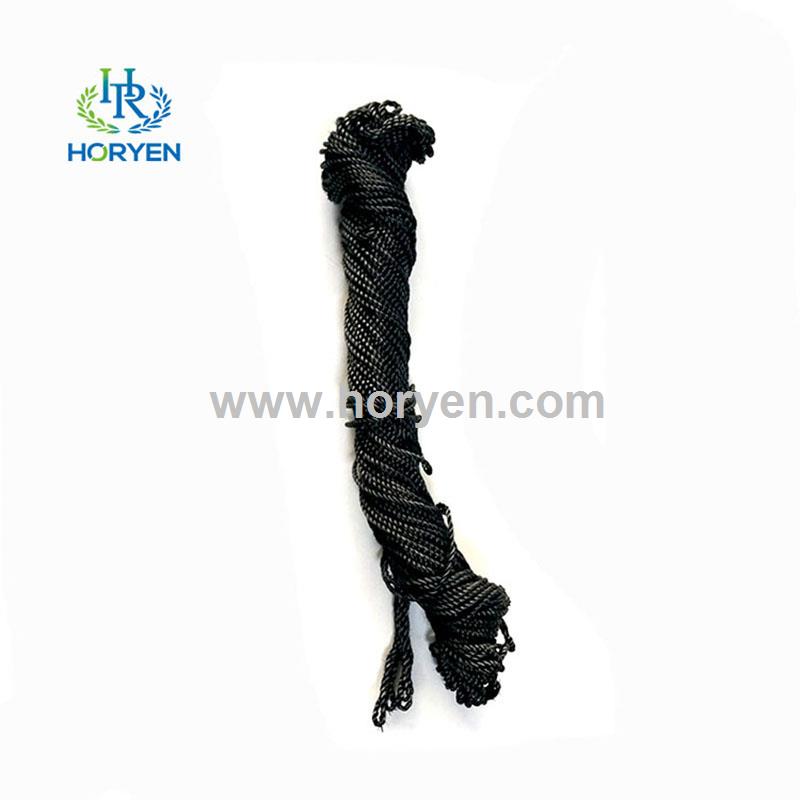 1-10mm electric conduction twisted braided carbon fiber rope