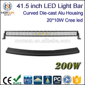200w single row 10w creeled light bar