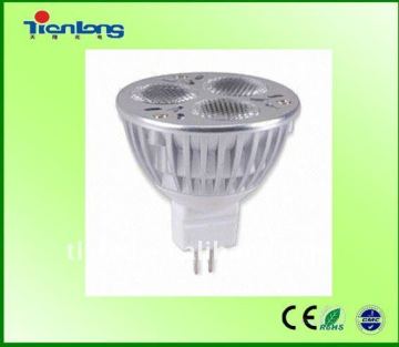 MR16 3W LED Spotlight with 12V AC/DC Input Voltage and 180 to 210lm Lumen