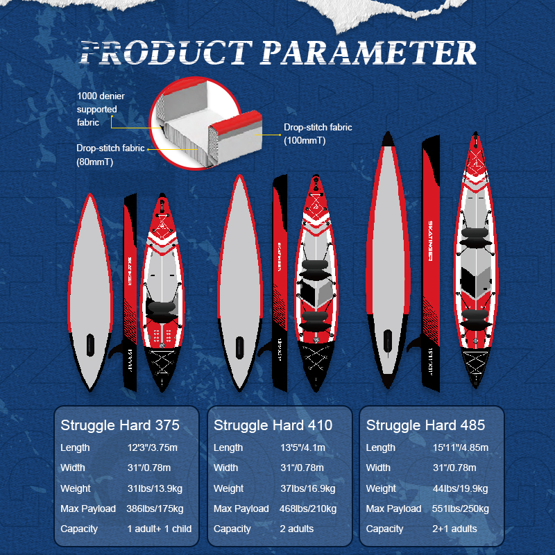 Wholesale Custom 2-Person Drop Stitch Inflatable Kayak from Skatinger