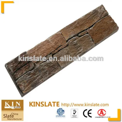 S-0555 cement backed natural golden quartzite culture stone