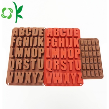 Silicone Alphabet fancy permen cetakan coklat grosir