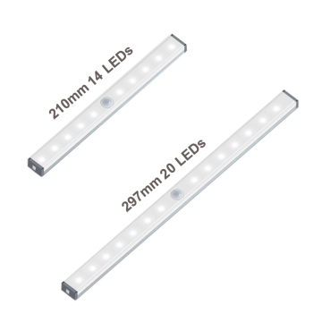 14 LED USB Charging Cabinet Light with Motion Sensor for Kitchen, Bedroom and Home Lighting