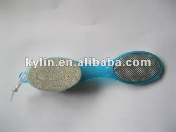 Grinding foot stone with brush