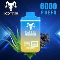 Hot IQTE Bar 6000 פּאַפס דיספּאָוזאַבאַל ווייַפּז קיט