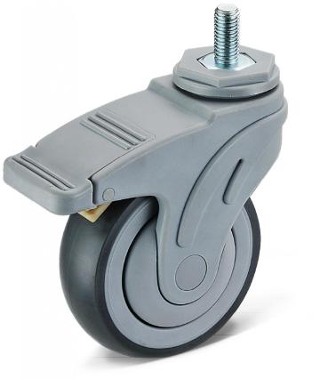 4 Inch Medical Rubber Caster Locking Caster Wheels