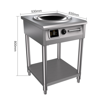 Hotel 8000W komercyjny stal nierdzewna wok indukcja kuchenki 380 V
