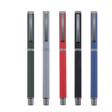 Customized Matte Black Soft Touch Gel Pens Wholesale Gift Set