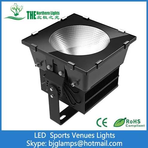 500W LED Lights Replacing 1000W HID in Sports Venues