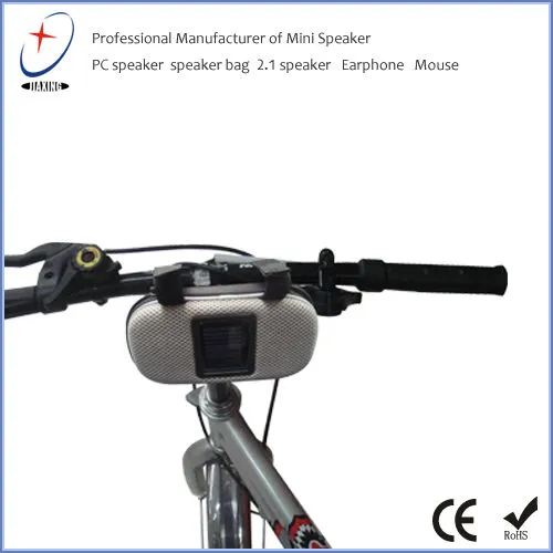 The new design bicycle speaker bag with solar charger forr travel