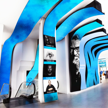 Curved Flexible LED Display Screen Indoor P2 to P5 Soft LED Modules