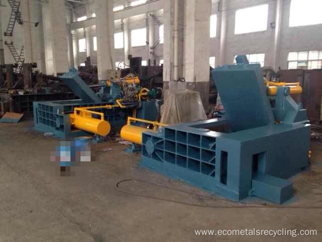 Automatic Hydraulic Scrap Steel Aluminum Turnings Compactor