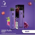 Gunnpod 2000 Puffs al por mayor de vape desechable Vape Pen