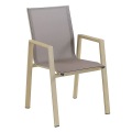 Outdoor long square table and chairs