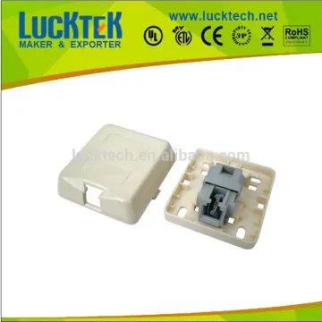 single port toolless RJ11 telephone terminal box