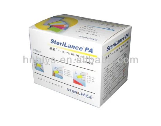 Printed Cubic Paper Box For Medical Device