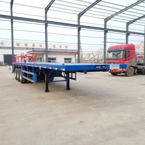 3 Axle Loaded Flatbed Trailer