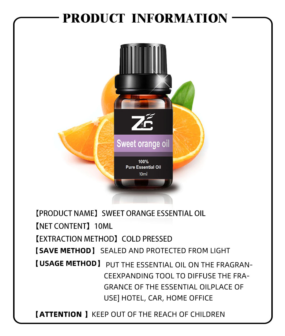 Sweet Orange Essential Oil Aromatherapy Oil for Skin Care