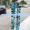 Círculos de PVC colgantes de 100 cm de alto y candelabro con cuentas de corte de diamante