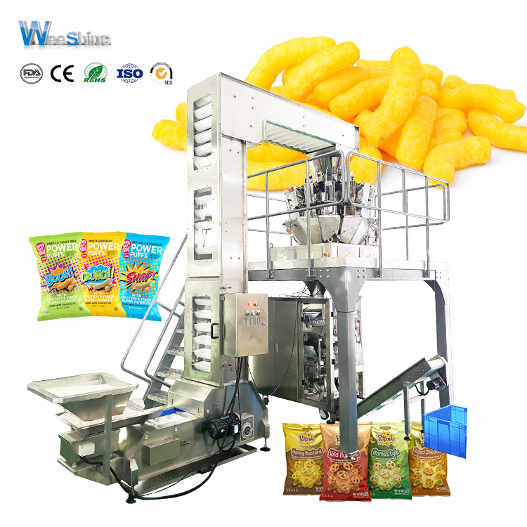 Máquina de embalaje de nitrógeno WPV200 para papas fritas