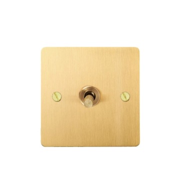 Europäischer Stil Gold Socket Panel Schalter Messing Kippschalter für LED -Leuchten für LED -Leuchten