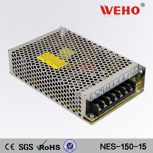 ce rohs approved 150w 15v nes-150-15 smps power supply