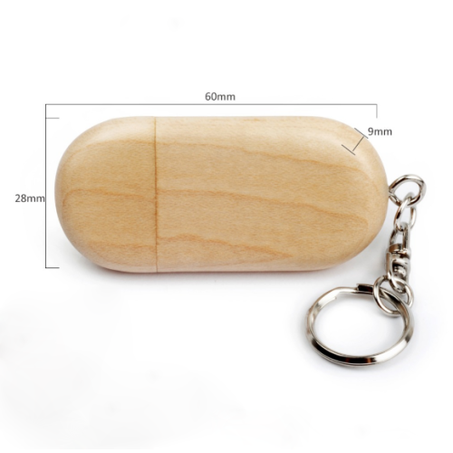 Wooden Usb Flash Drive with Free Logo