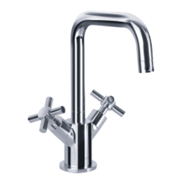 Two-handle monosink mixer