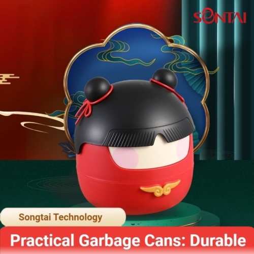 Contenedor de basura estilo lata Guochao Nezha